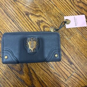Juicy Couture dark brown Wallet with Gold Details